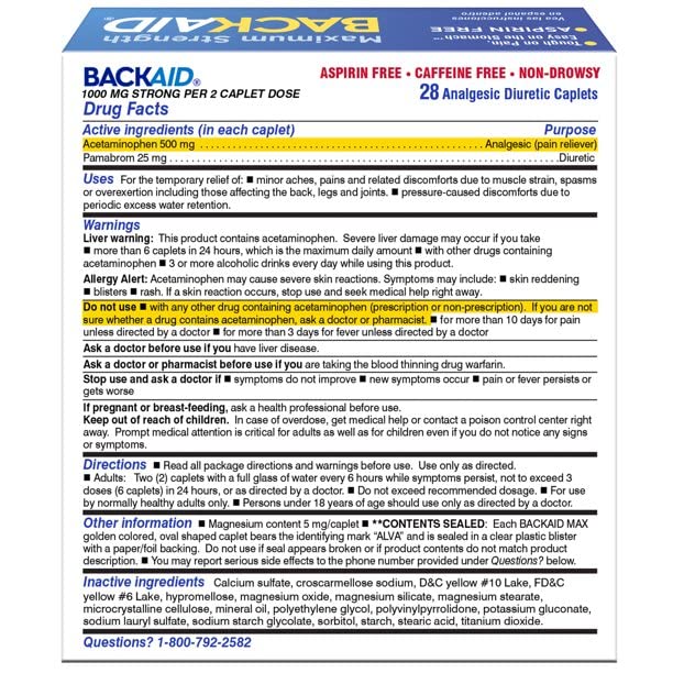 Backaid Max lot de 6, pratique pour un usage prolongé.