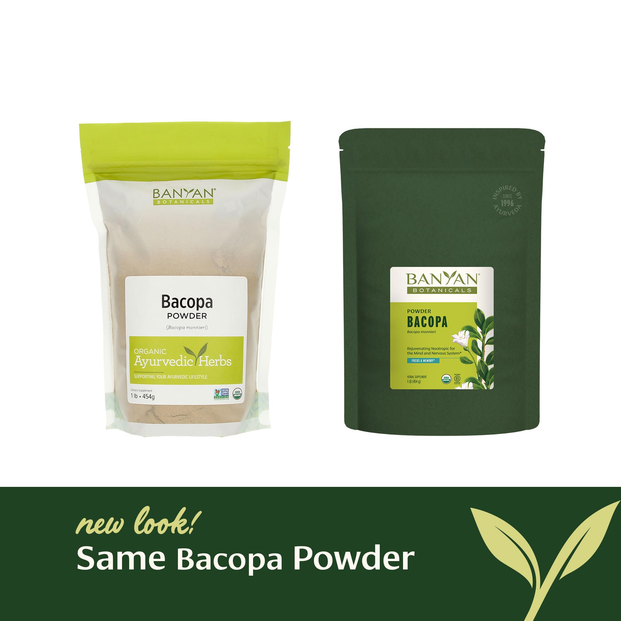 Poudre Bacopa biologique Banyan Botanicals – nutriments système nerveux