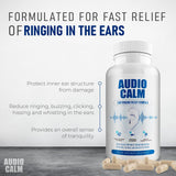 Audio Calm par BACTICURE — etiquette produit, présentation claire des bienfaits.