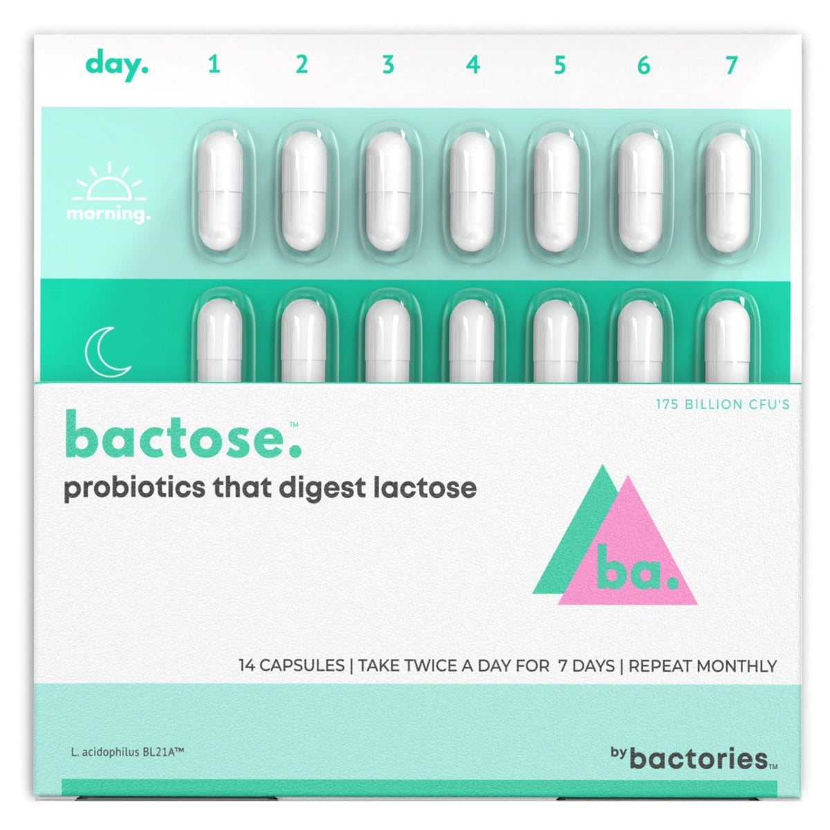 BACTOSE capsules-probiotiques-lactose : soutien potentiel à la digestion du lactose.