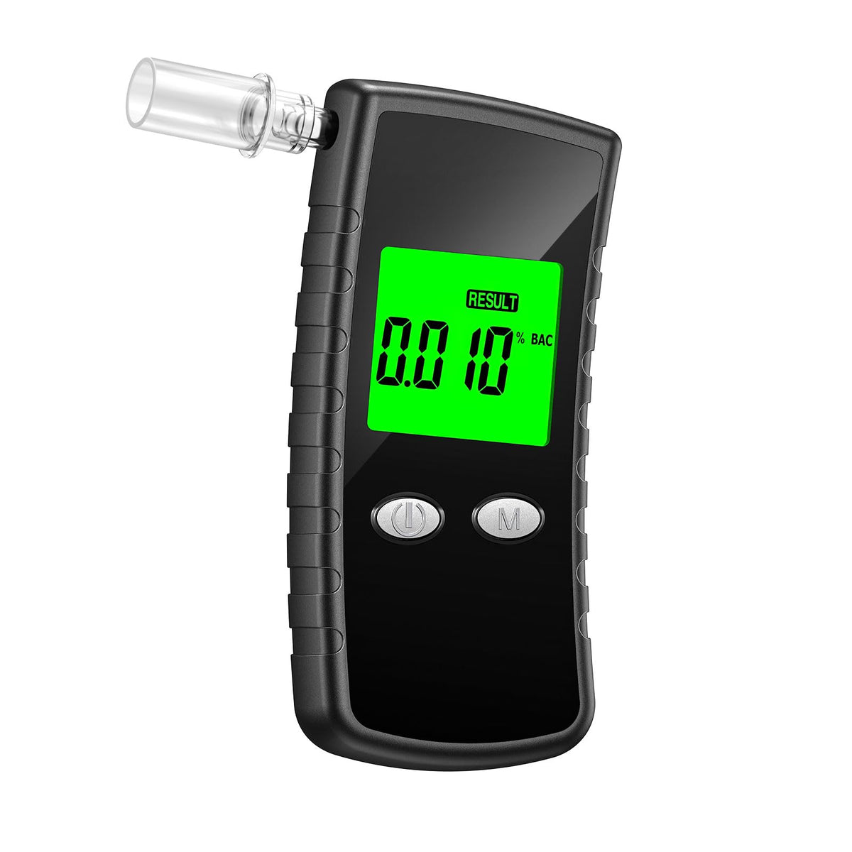 BACZGIF breathalyzer avec écran LCD clair et résultats lisibles.