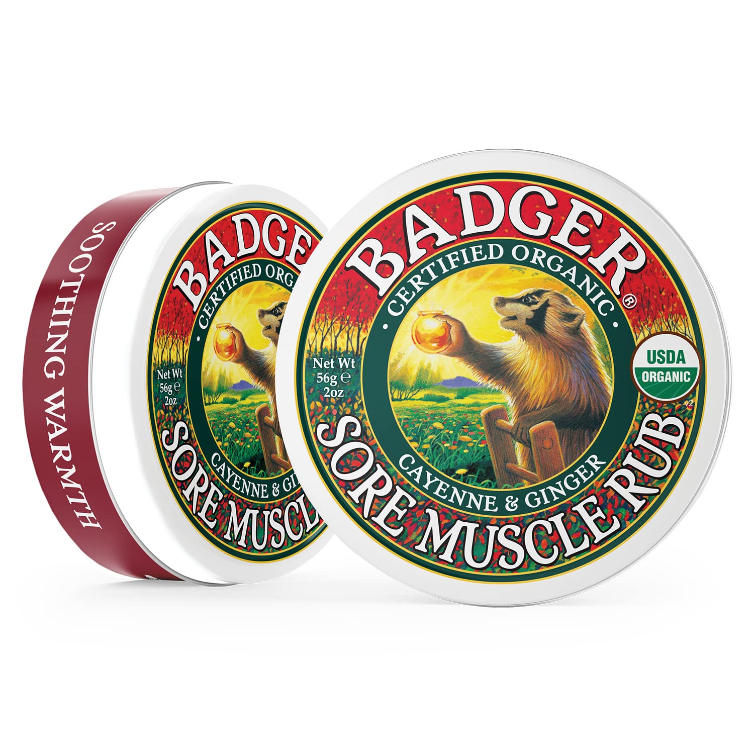 Application du baume Badger en massage avant l’exercice.