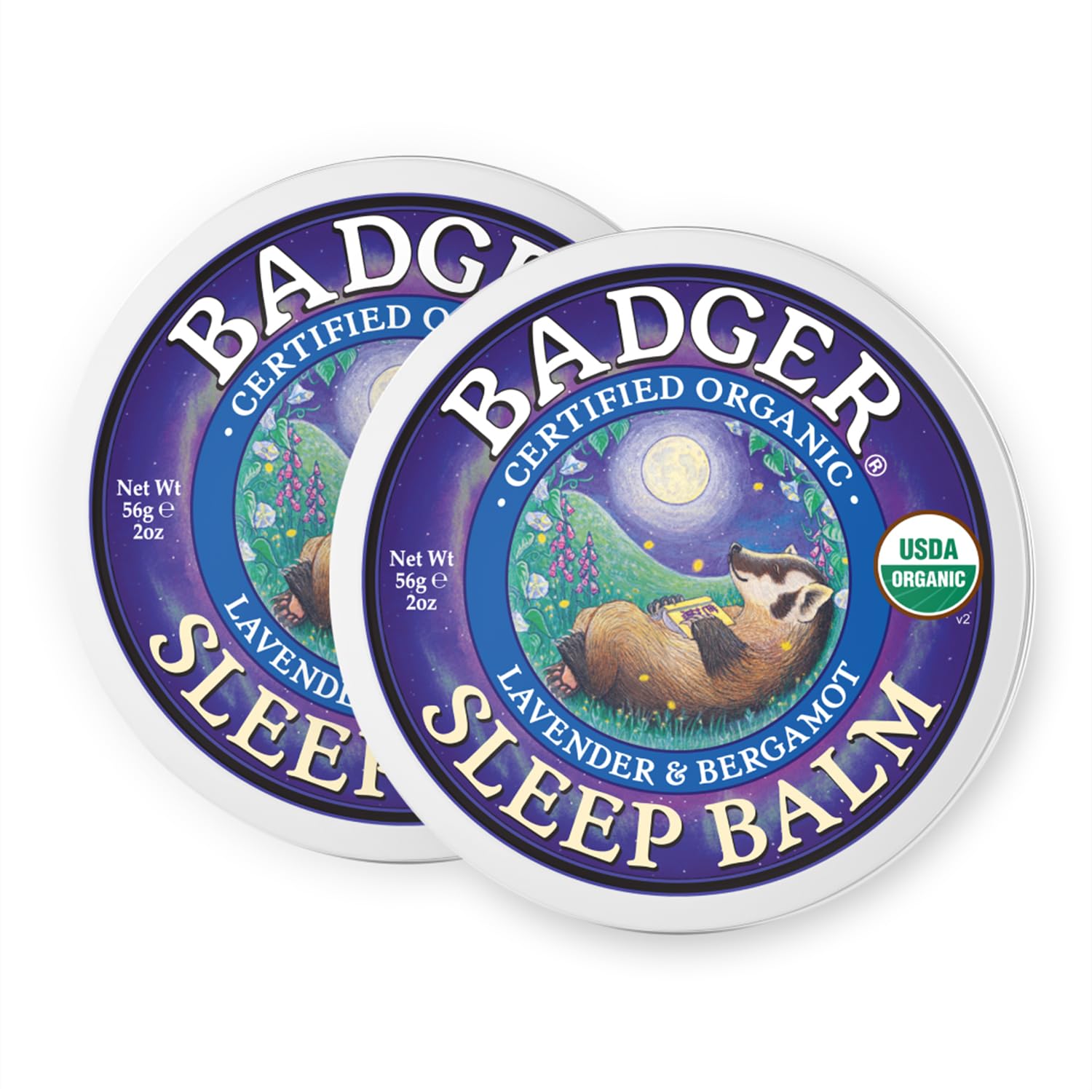 Baume Sommeil Badger dans sa boîte, parfum apaisant et pratique