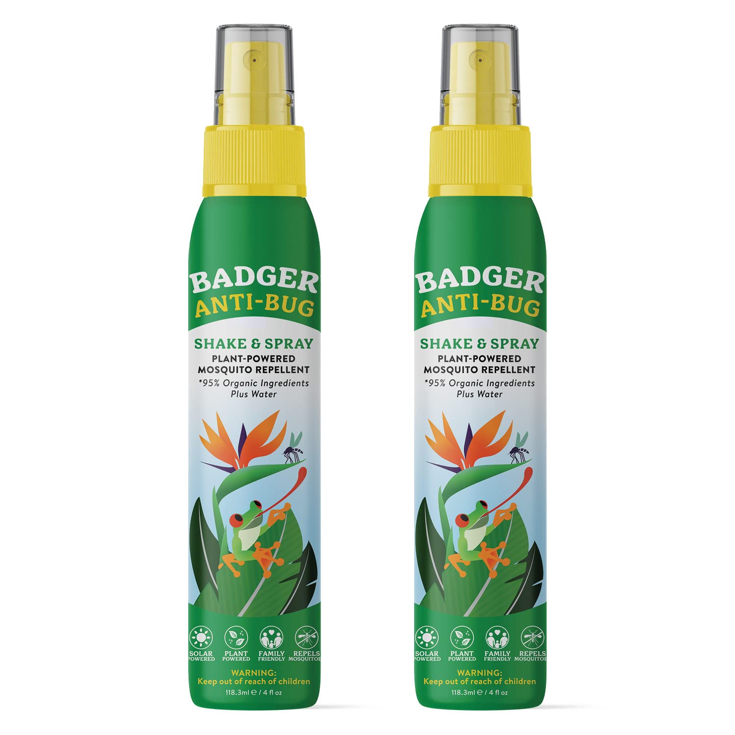 Badger Bug Spray : bouteille aluminium robuste prête pour l'extérieur sans fuite.
