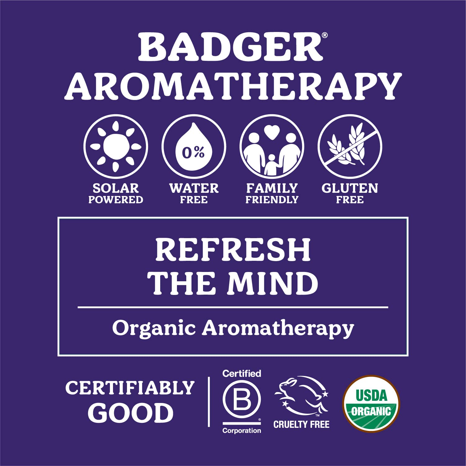 Badger Headache Soother lavande-eucalyptus-menthe procure une sensation rafraîchissante.