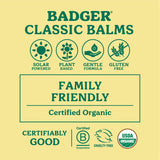 Badger massage-pommade aromatique, sensation fraîche et apaisante sur la poitrine.