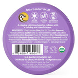 Baume Badger Night Night, application sur peau, moment apaisant pour enfants