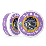 Ingrédients biologiques du baume Badger Night Night pour une douceur naturelle