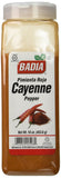 Badia Pepper Cayenne, bouteille-épices: réhausse vos plats quotidiens avec une touche piquante