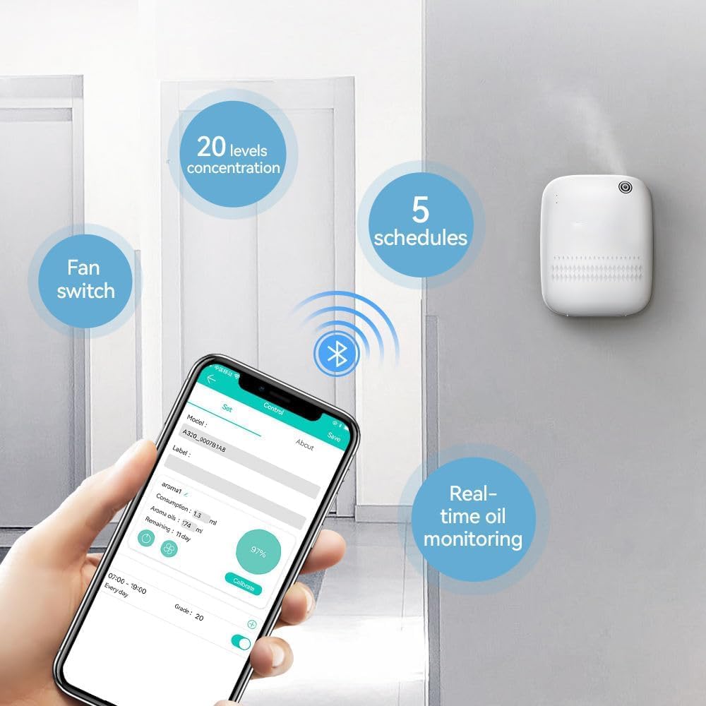 Baieshiji connexion application bluetooth, contrôle personnalisé des senteurs