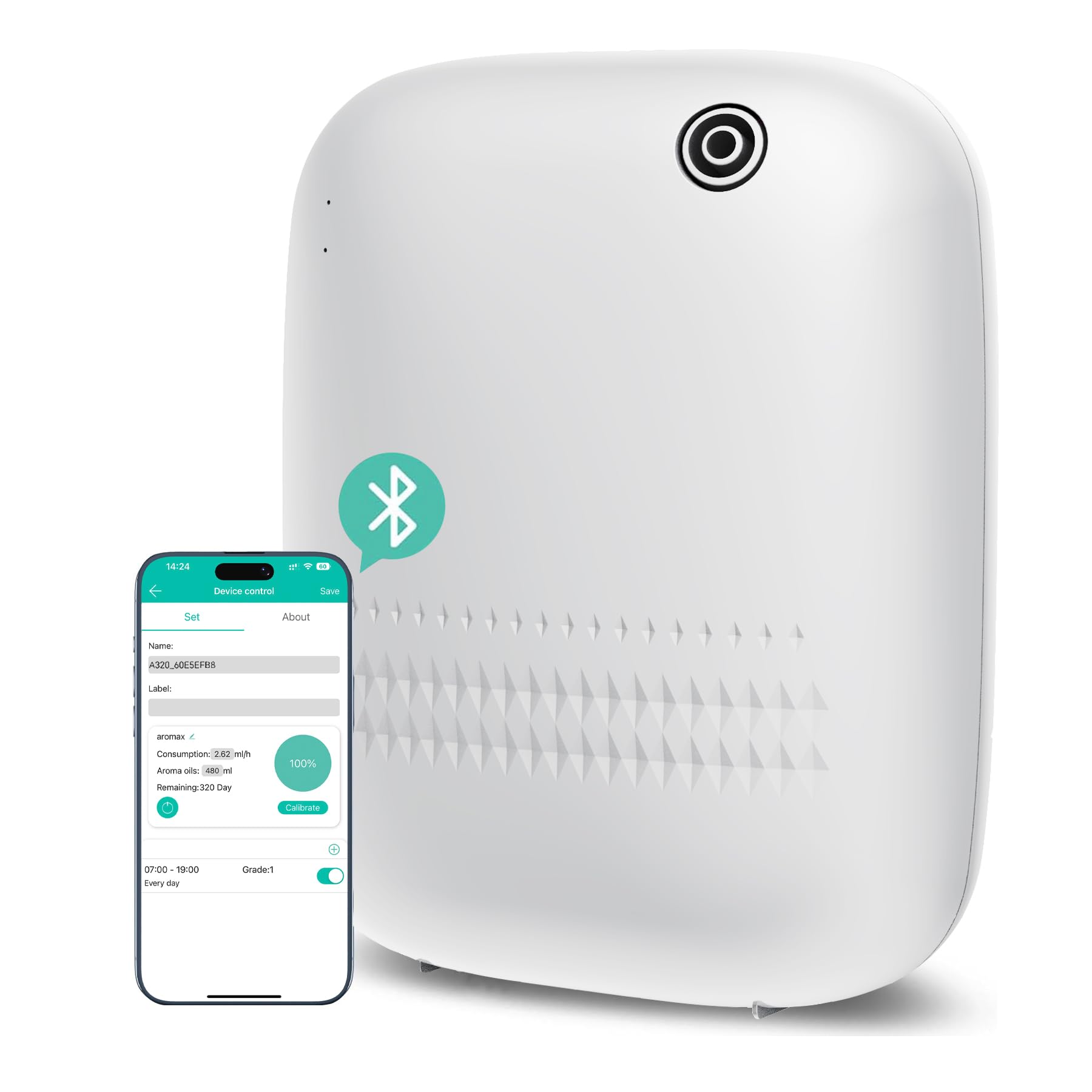 BAIESHIJI Diffuseur air froid grand format pour pièces spacieuses.