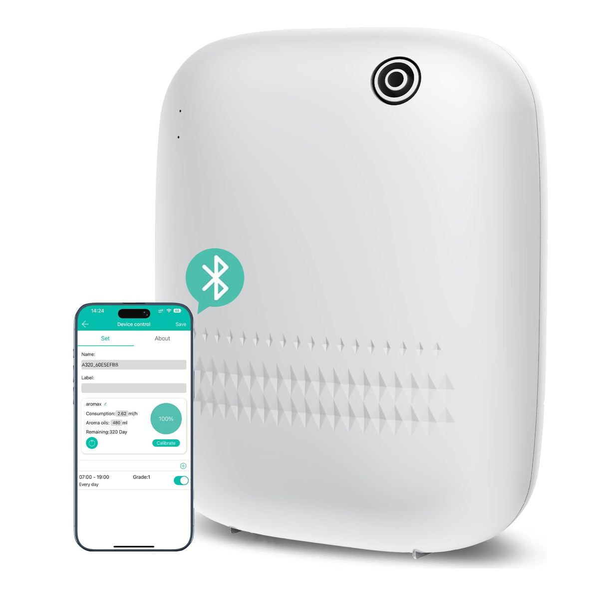 BAIESHIJI Diffuseur air froid grand format pour pièces spacieuses.