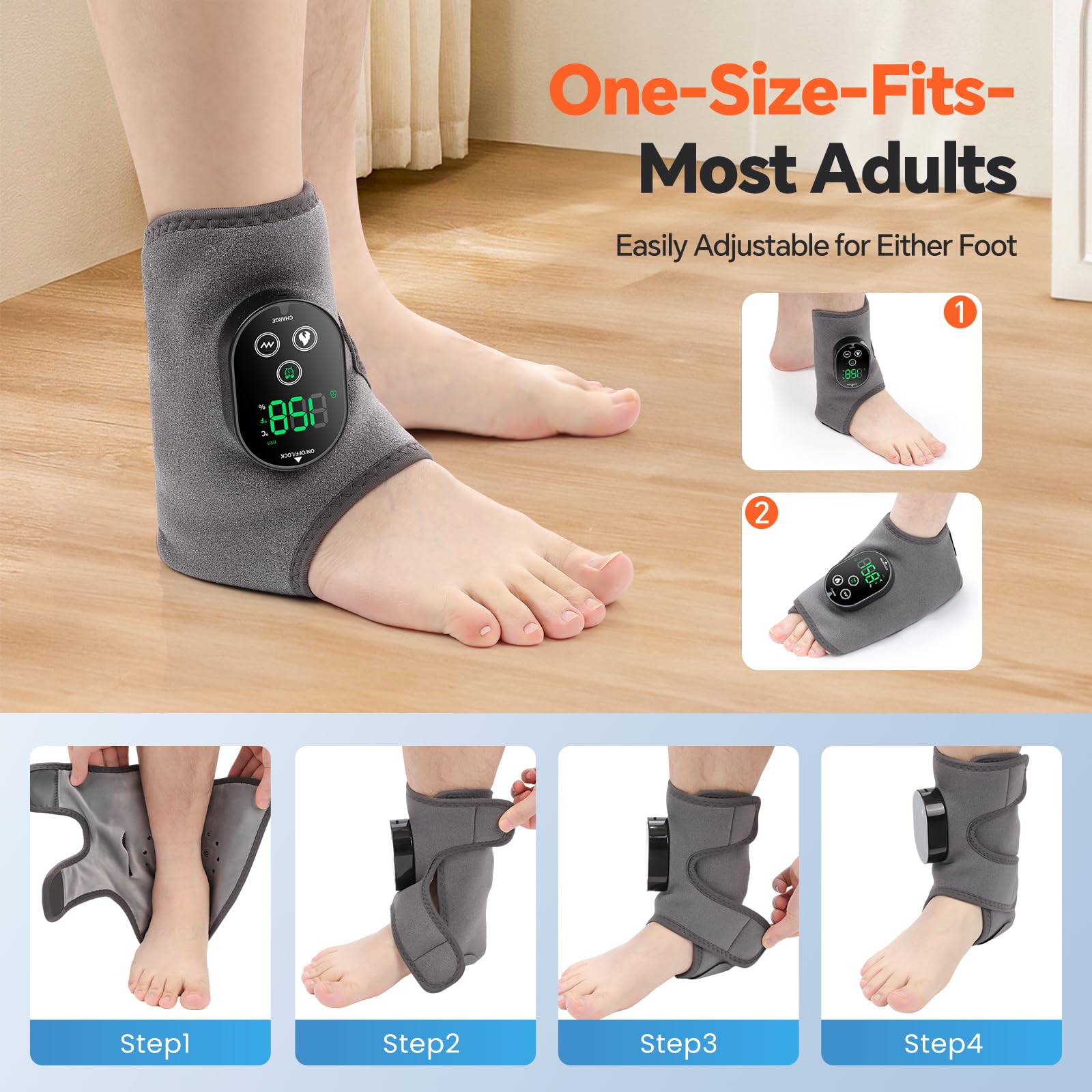 Modes vibration BAISEMAIN pour un massage adaptable.