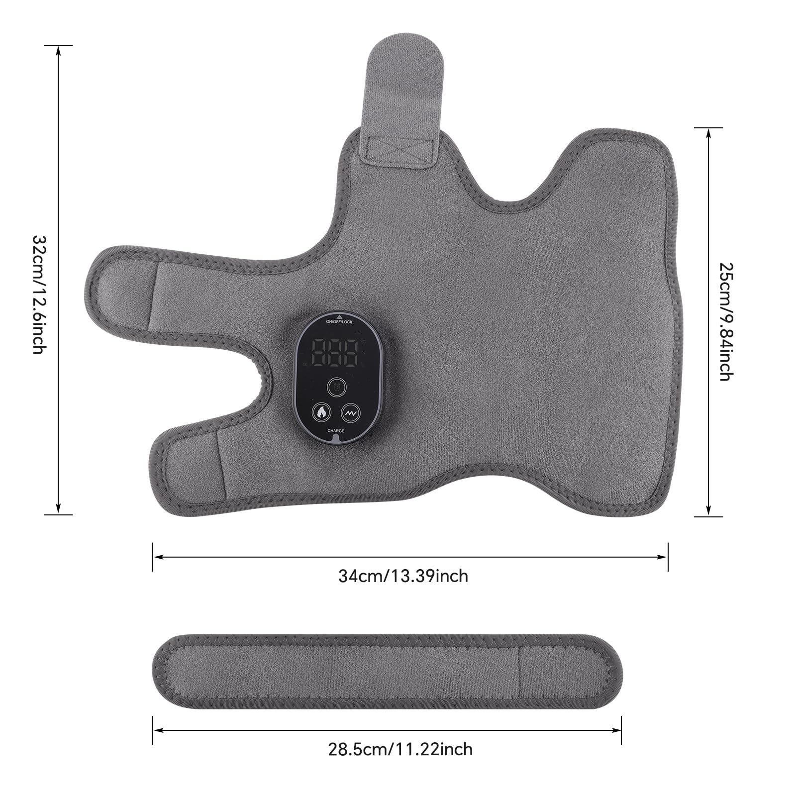 BAISEMAIN Masseur rechargeable 3000 mAh, autonomie sans fil.