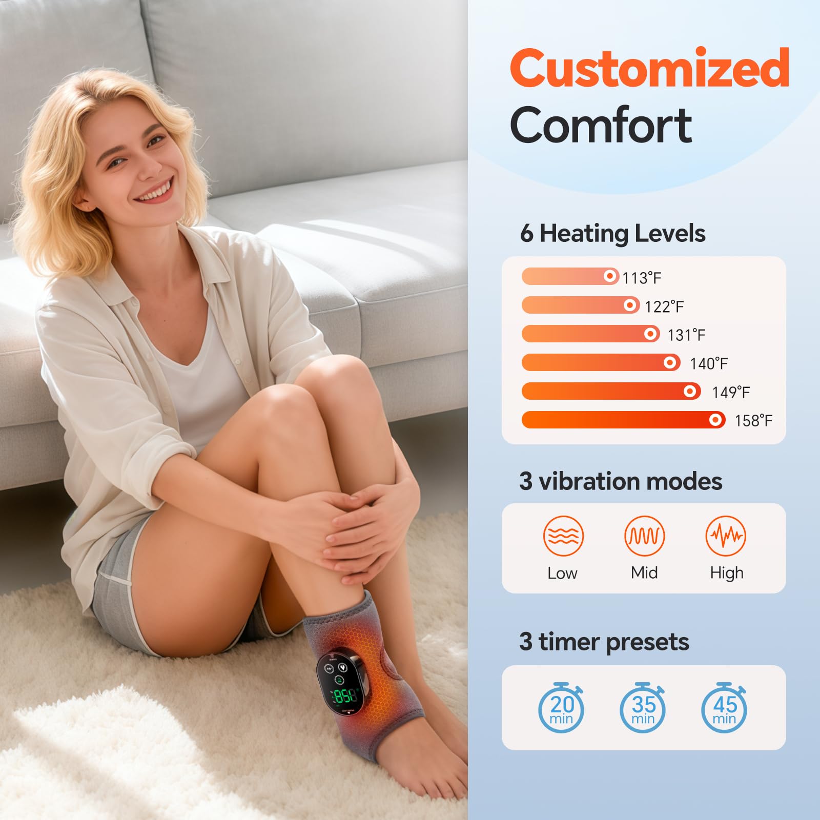 Système tactile BAISEMAIN avec minuterie intégrée.
