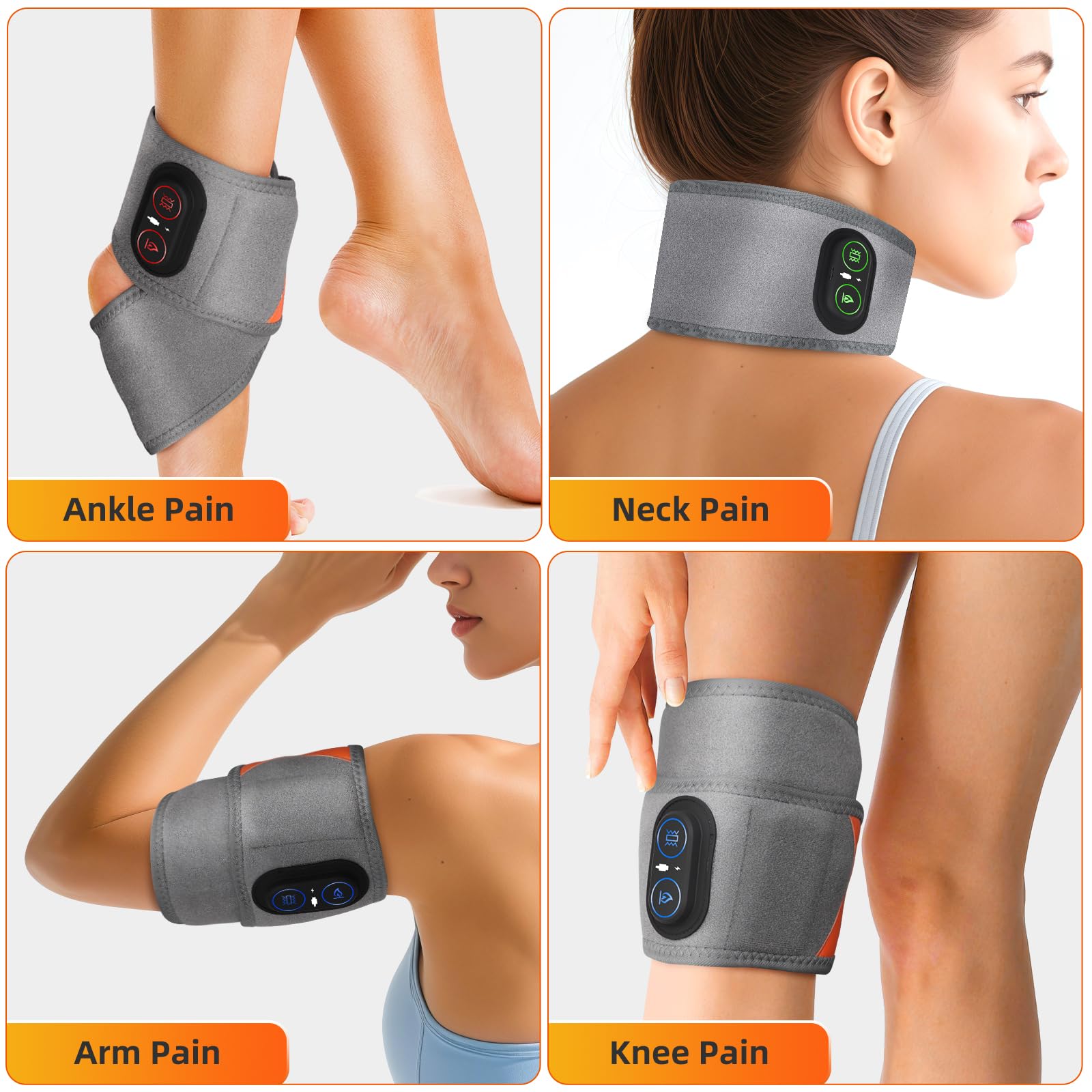 BAISEMAIN système à trois niveaux de chaleur et trois modes de massage.