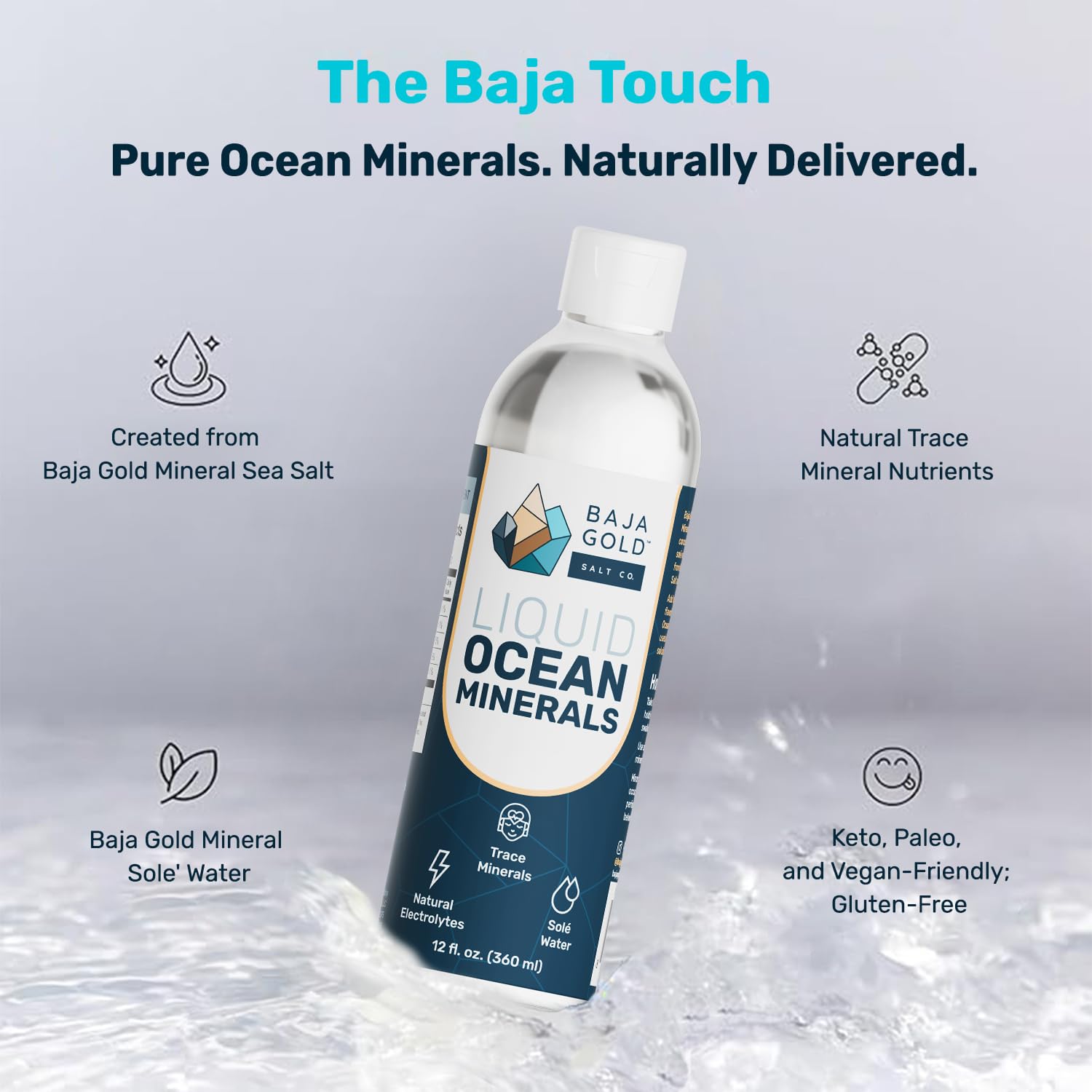 Les gouttes Baja Gold enrichissent les plats avec des minéraux traces.