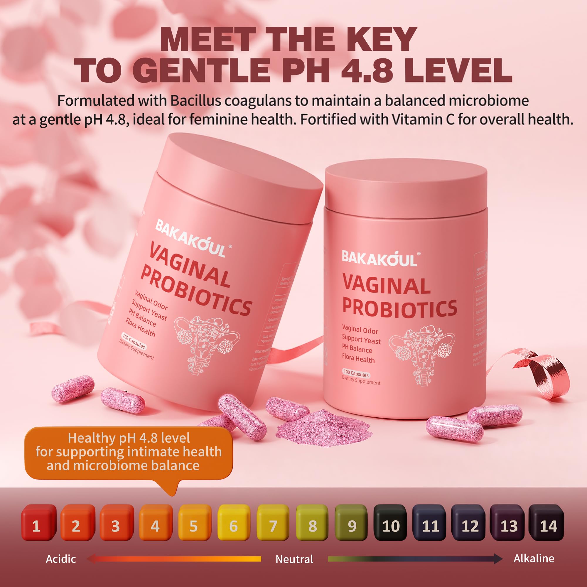 Bakakoul probiotiques vaginaux en usage quotidien, soutien digestif