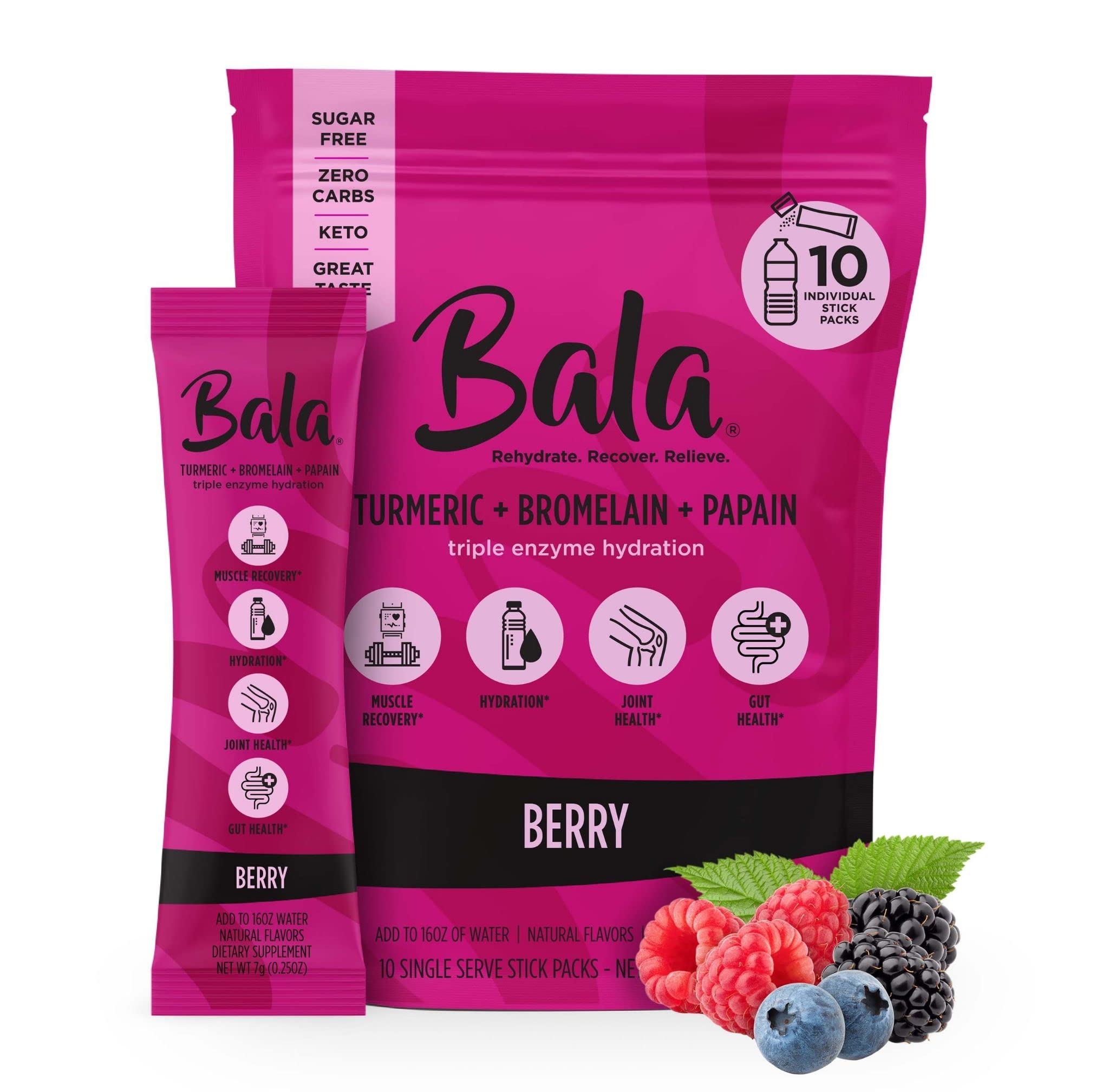 BALA Enzyme Baie - bouteille, utilisation quotidienne pratique.