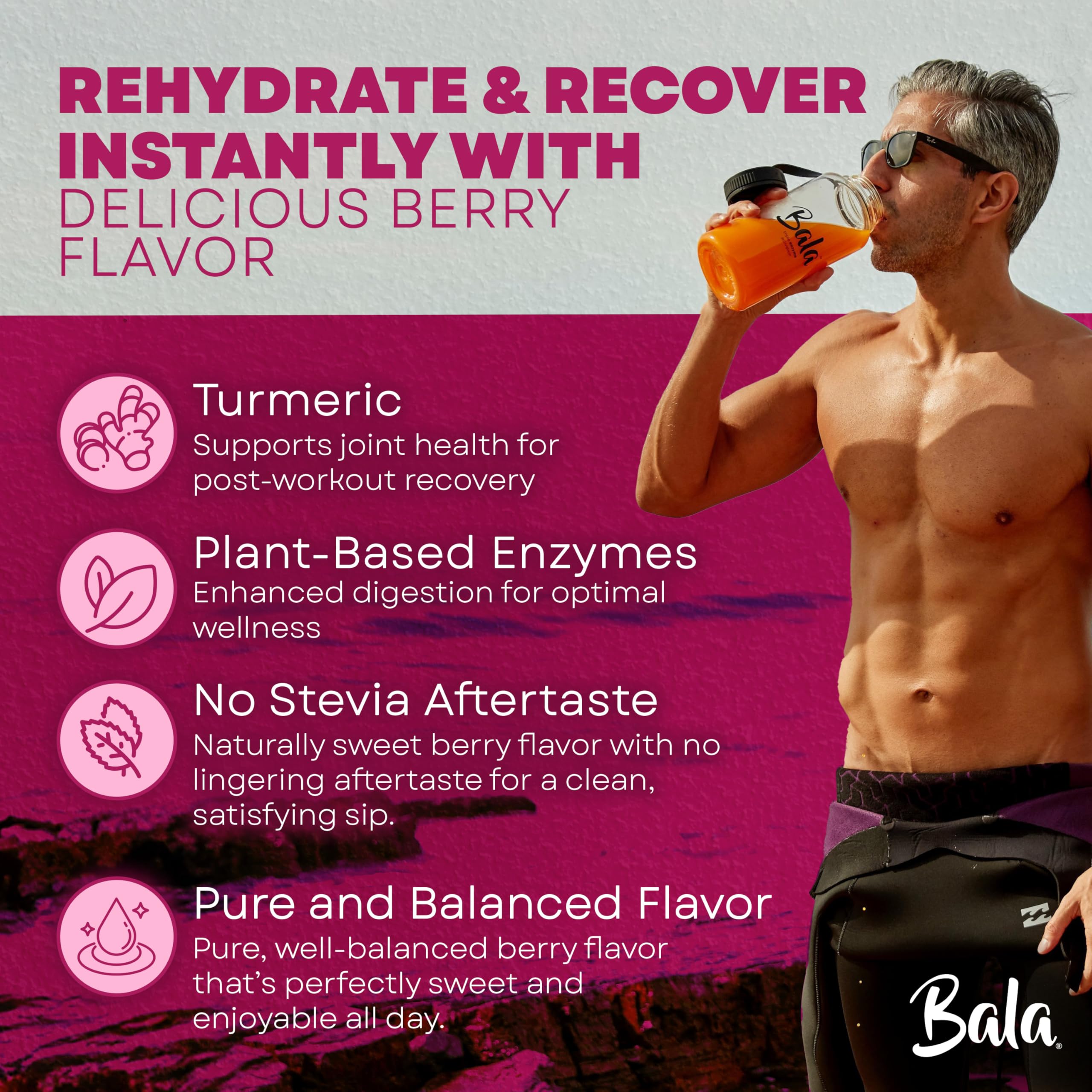 BALA Enzyme Baie - emballage compact et simple à ranger.