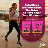BALA Enzyme Hydration : verre prêt à déguster saveur baie, hydratation agréable.