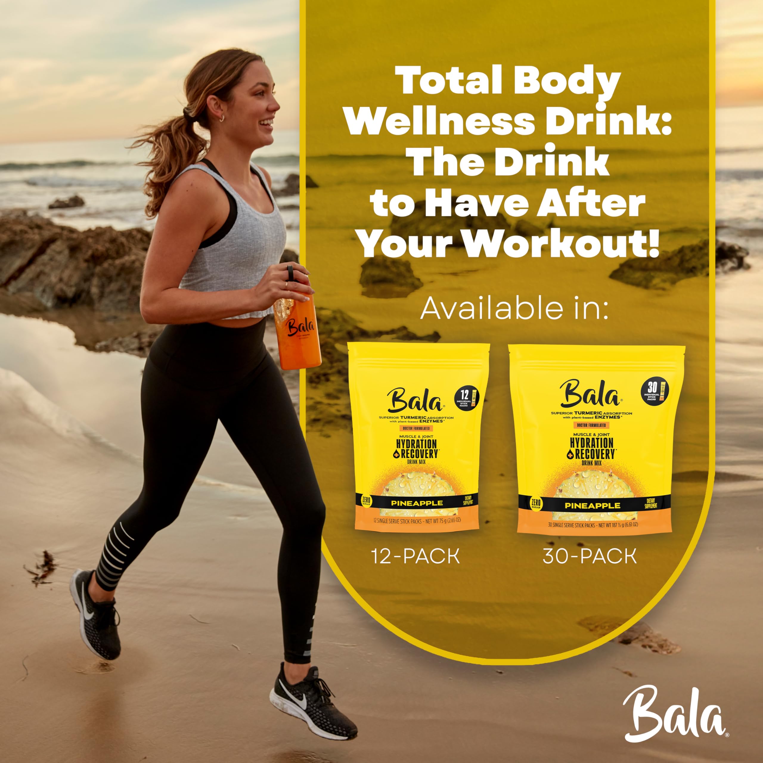 Bala Hydration Gym Poche – idéal dans une poche de sport.