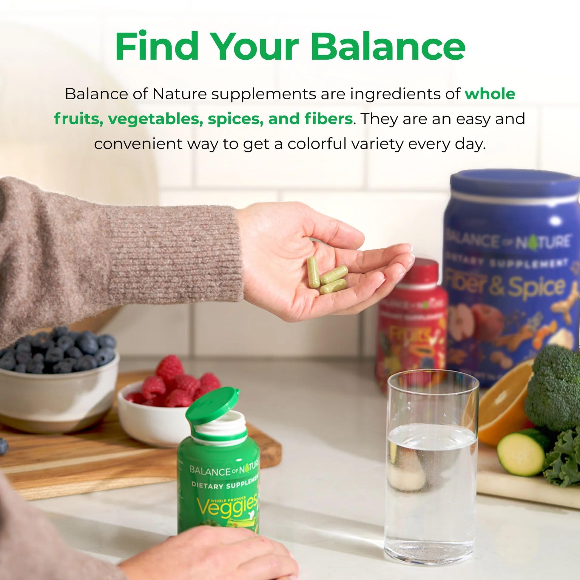 Balance of Nature Legumes - poudre: forme pratique pour l'intégration quotidienne.