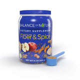 Balance of Nature Fibre & Épice: dose exacte prête à mesurer dans un verre.