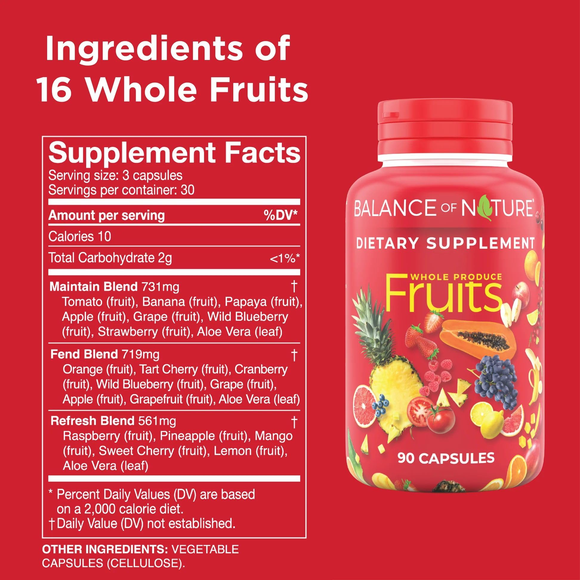 Balance of Nature Fruits – gélules faciles à prendre pour une routine rapide.