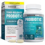 Balance ONE Probiotique – bouteille avec libération temporelle favorable à la digestion.