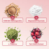Balanced Botanicals Calm and Ready cerise acidulée et vitamines pour le soutien nutritionnel.