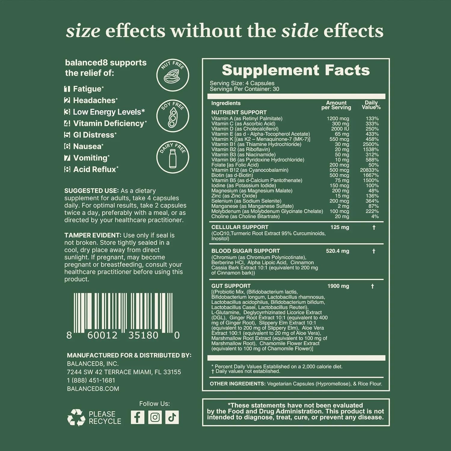 Balanced8 gélules vegan, choix éthique pour votre routine