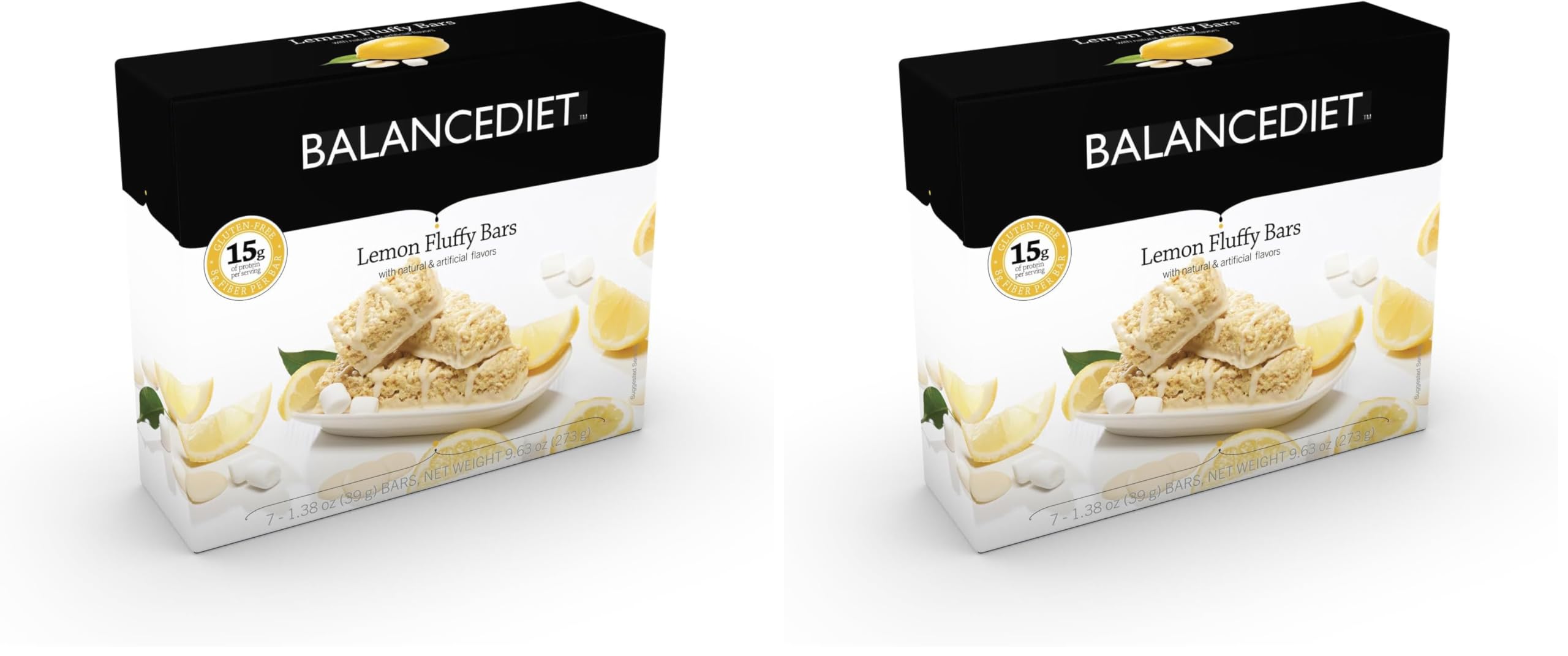 Barre BalanceDiet protéinée citron-moelleux, parfaite collation post-entraînement riche en protéines.