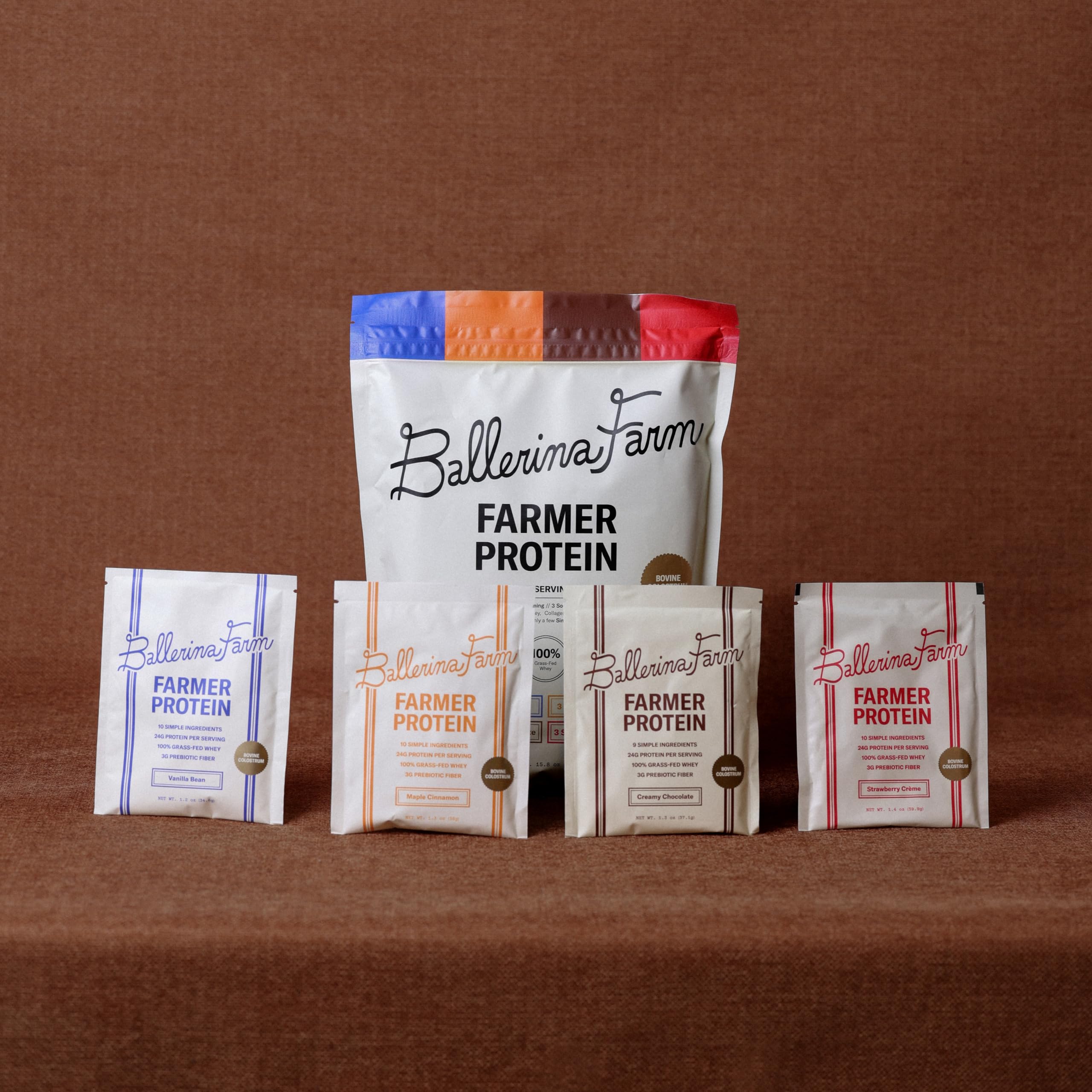 Ballerina Farm – verre rempli d’un smoothie protéiné