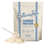 Emballage de Ballerina Farm Protéine Vanille, source pratique de protéines naturelles.
