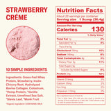 Shake Ballerina Farm Protéine Whey Fraise Crème dans un verre, frais et savoureux