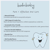 Sans fluorure et sans SLS BALM! Baby pâte dentifrice orange