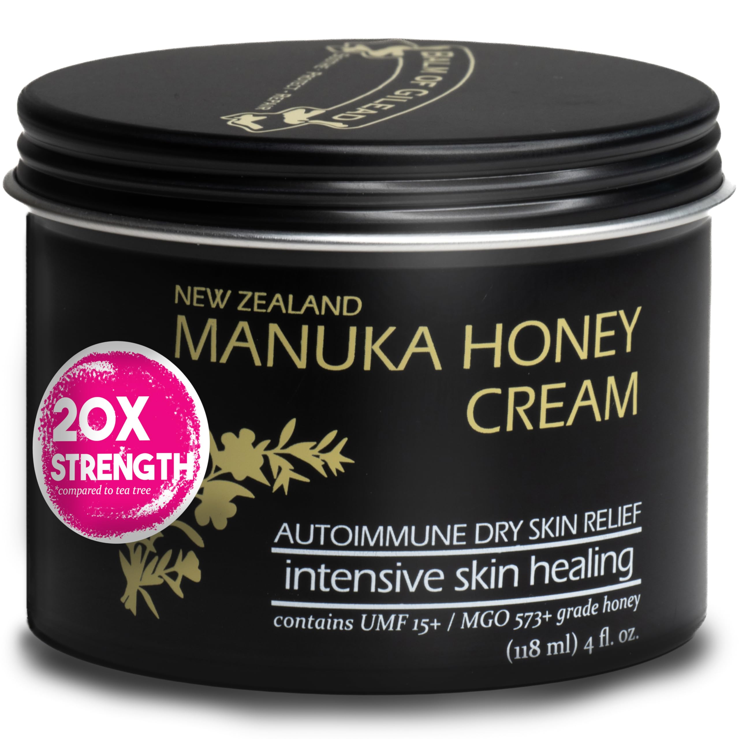 BALM OF GILEAD Manuka Eczema Honey Cream dans son pot, hydratation riche et nourrissante.