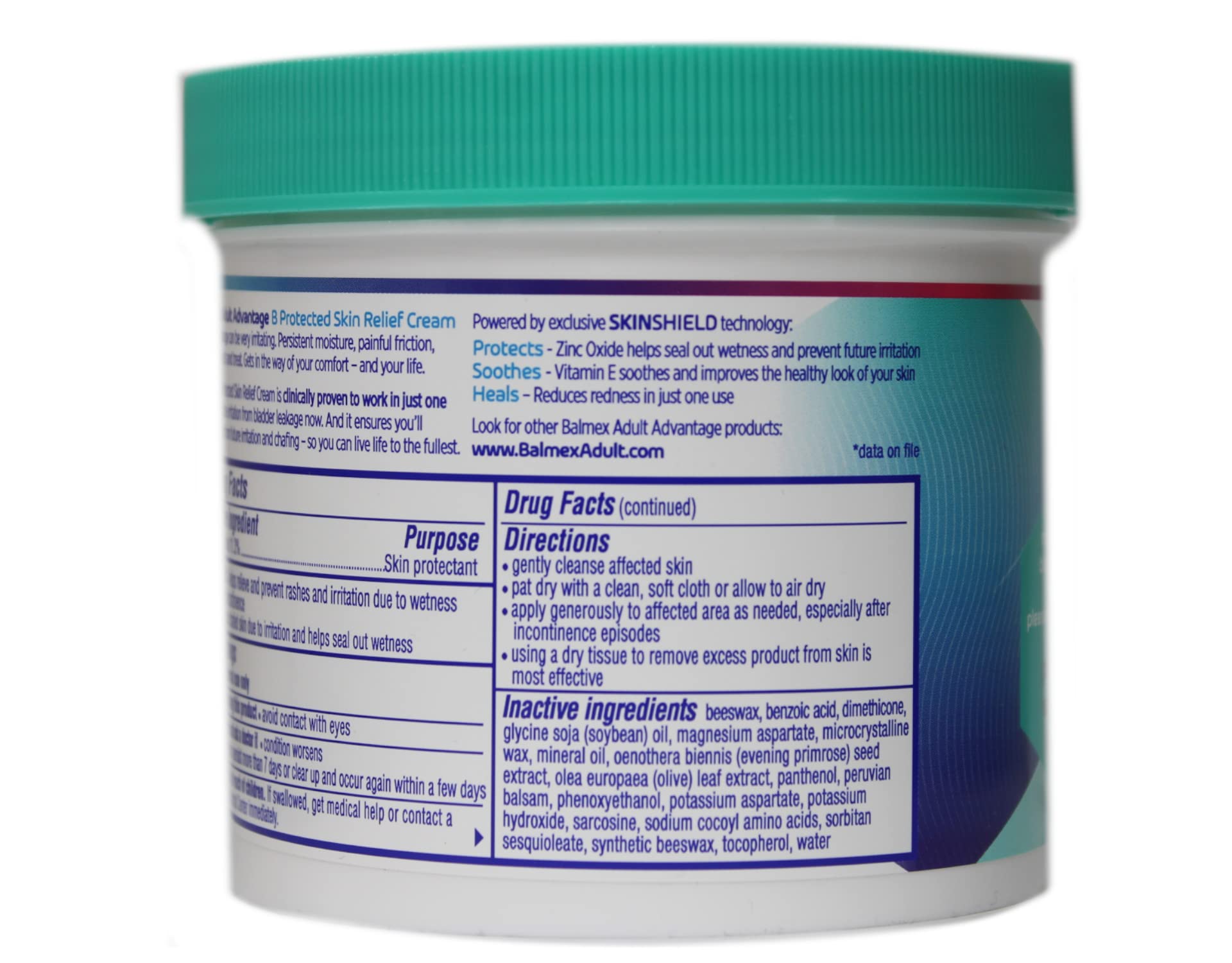 Balmex bouteille sur table de bain, accès rapide lors des soins quotidiens.
