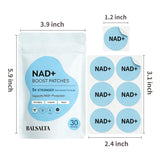 Zones recommandées pour l’application des patches BALSALTA NAD+ sur la peau.