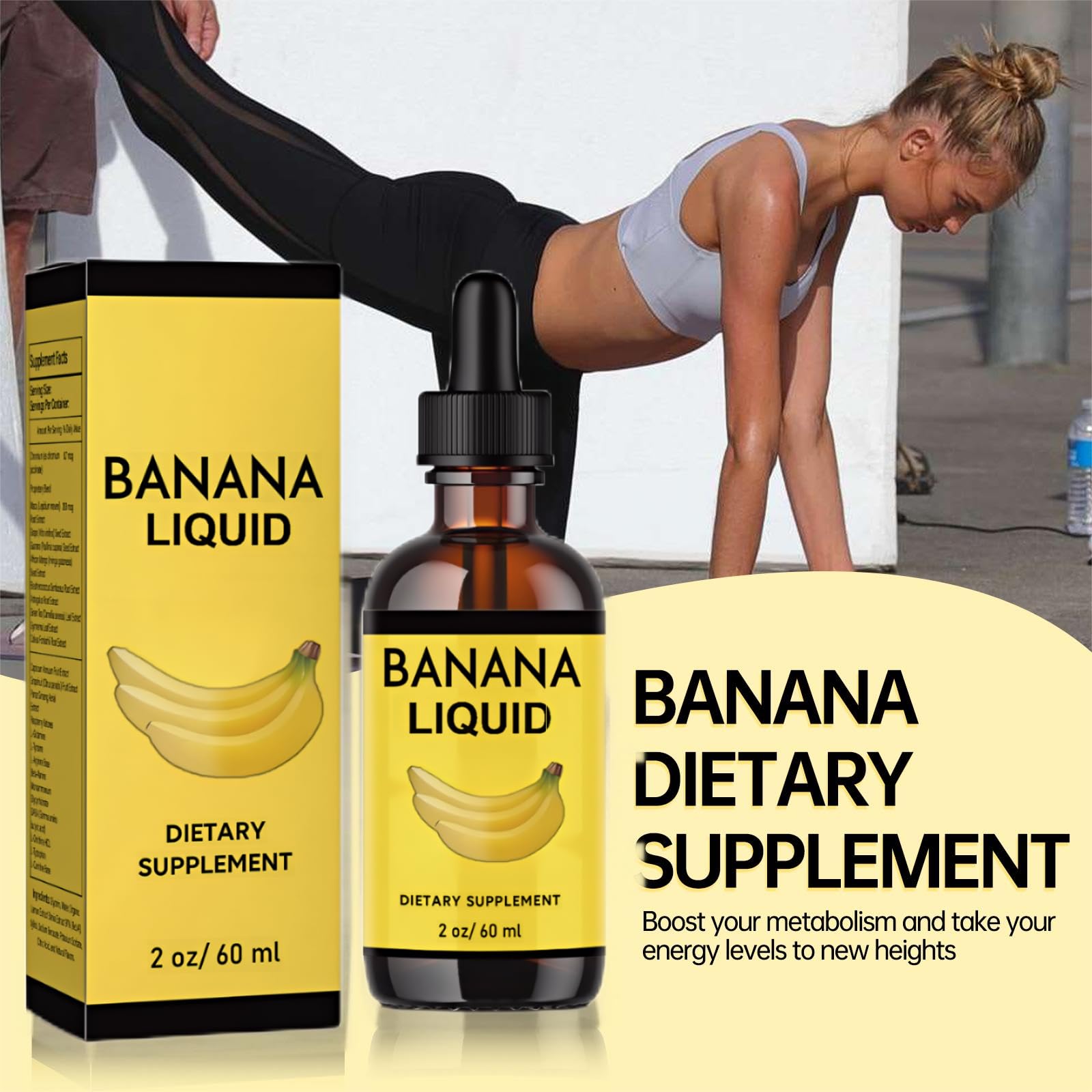 Extrait de banane liquide Original – flacon de 60 ml pour une longue utilisation