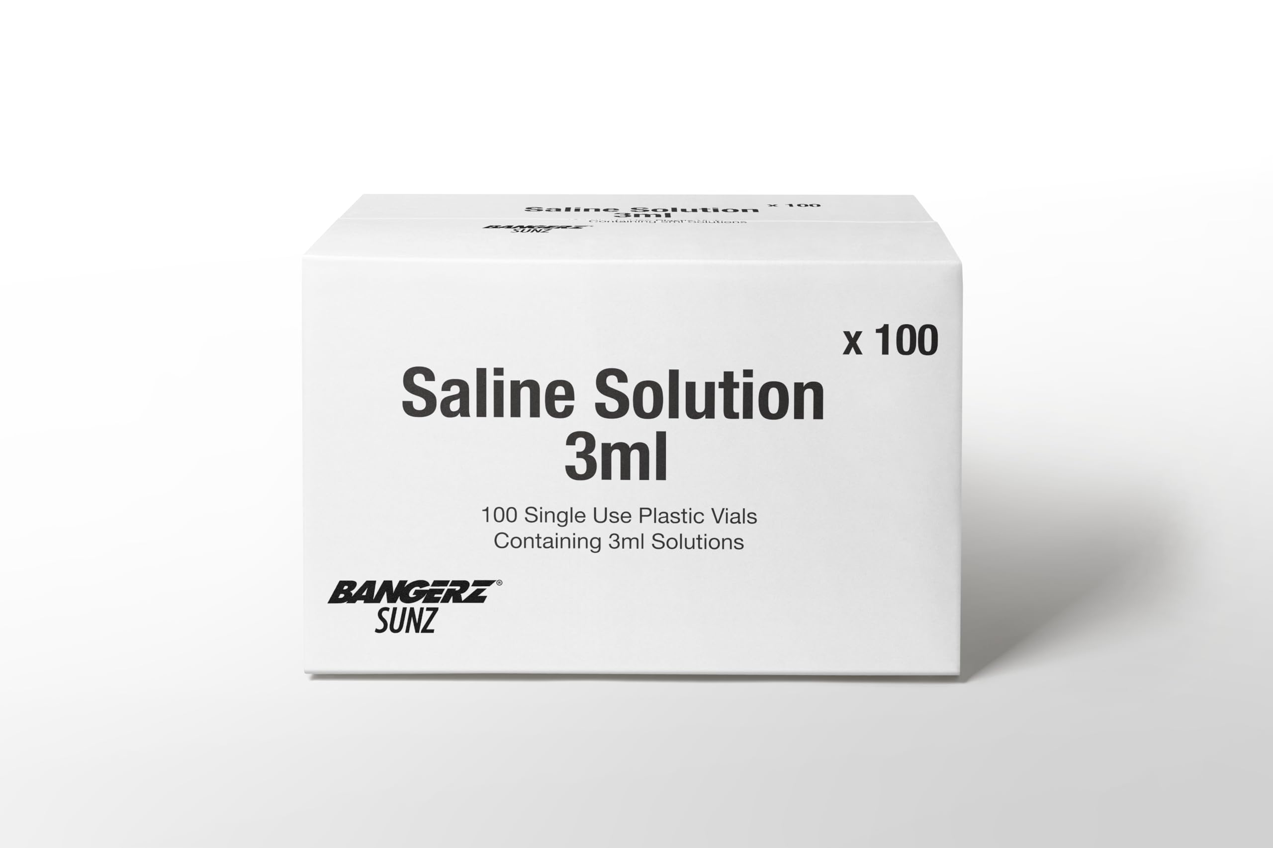 Usage topique sûr et simple grâce à la solution saline Bangerz Sunz.