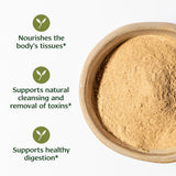 Amla poudre fine Banyan Botanicals prête à être mélangée.