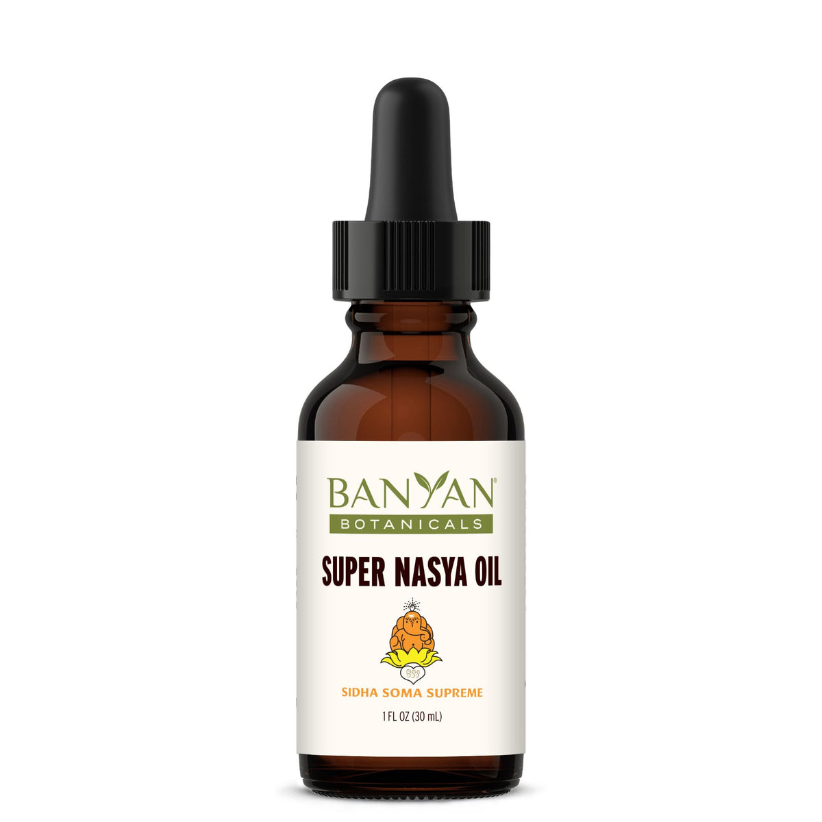Banyan Botanicals Super Nasya Oil, flacon rose-santal, pour une routine aromatique apaisante.