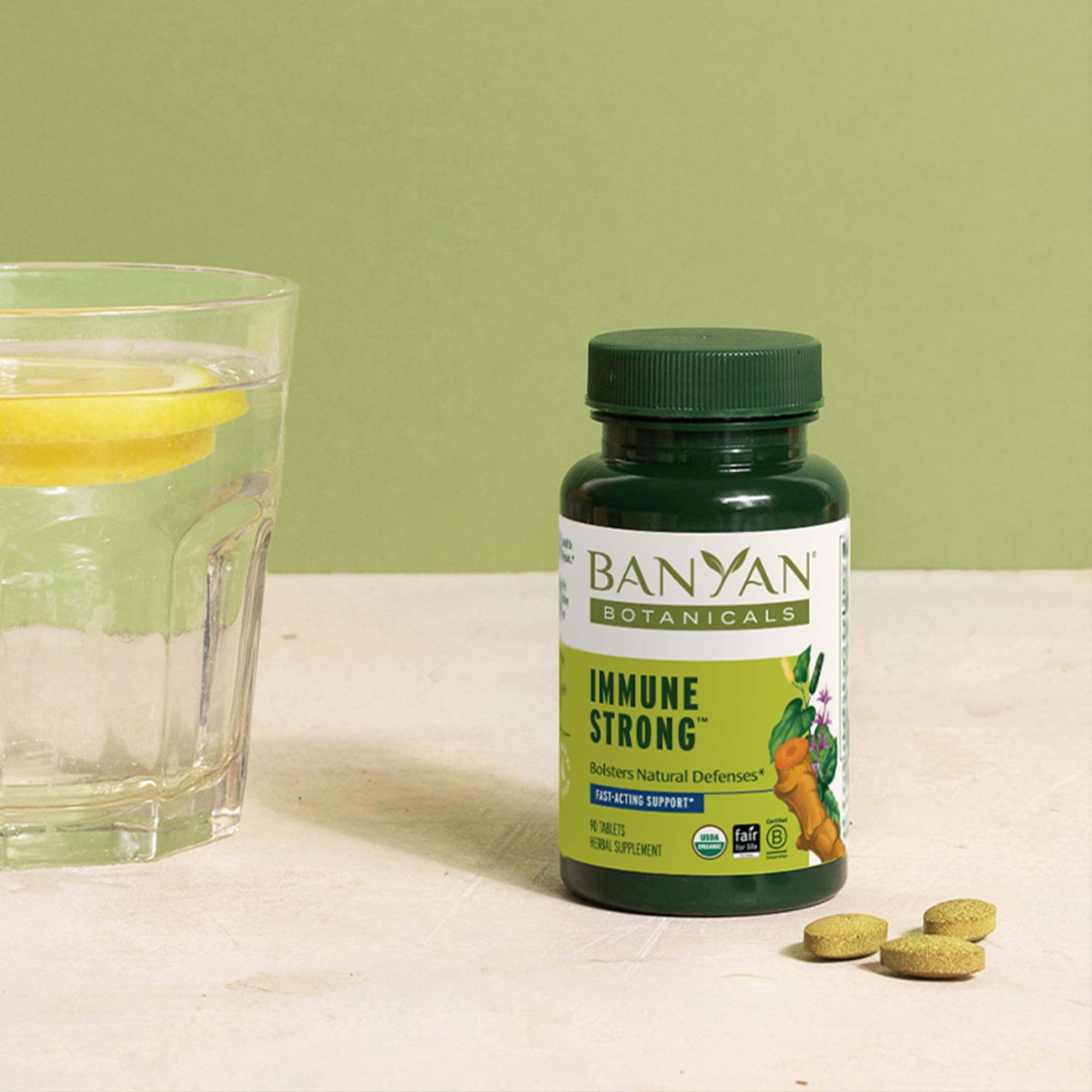 Banyan Botanicals Renforce-immunité – tests en laboratoires tiers pour sécurité et pureté.
