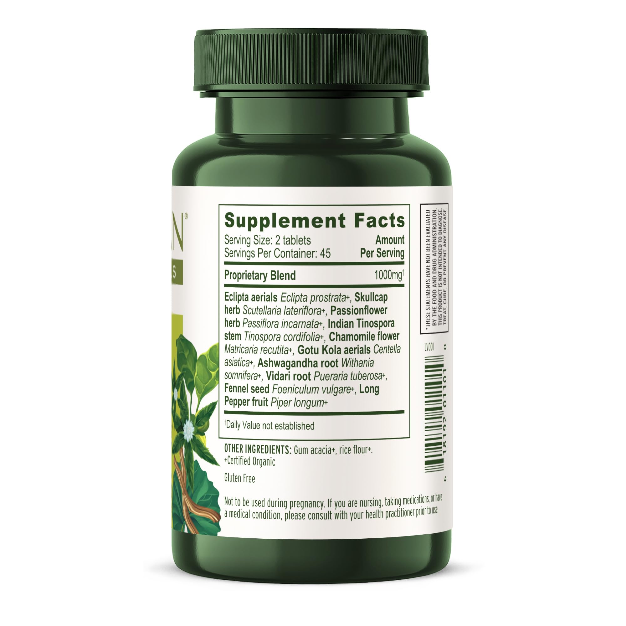 Flacon Tranquil Mind durable, Banyan Botanicals, source respectueuse de l’environnement.