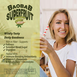 Baobest poudre baobab Bio dans un verre d'eau – mélange facile.
