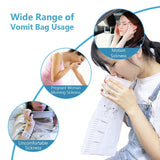 BAOZENP sac vomitif usage en déplacement idéal pour hôtel, taxi ou avion