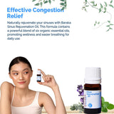 Baraka Sinus Rejuvenation – étiquette claire et informations sur le produit.