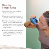 Baraka Neti Pot, poignée ergonomique en céramique Jade, facile à utiliser.